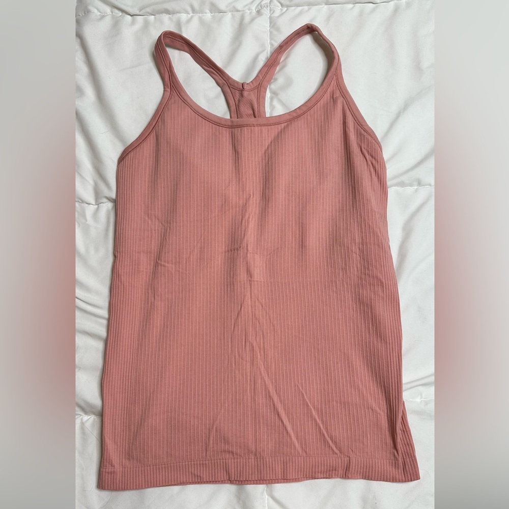Pink lululemon tank top